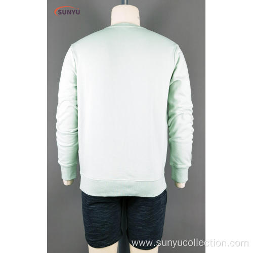 Men's crewneck sweatshirt without hood